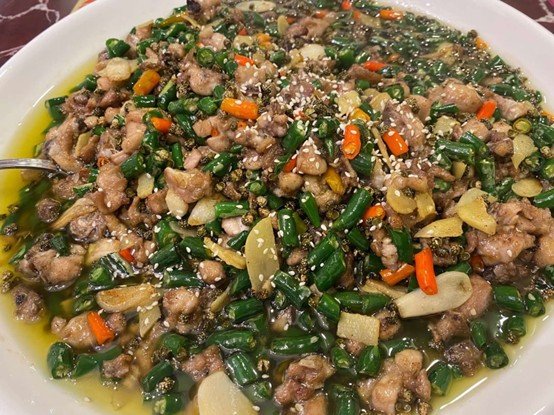 Frango Salteado com Pimenta Verde de Sichuan (G/P)