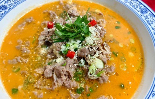 Vaca Gordurosa com Sopa Ácida