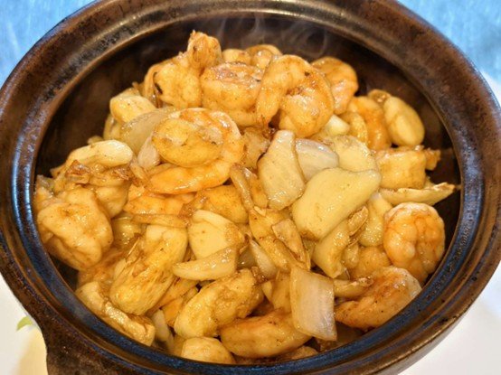 Camarão com Alho na Caçarola