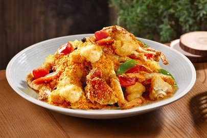 Caranguejo Frito com Alho ao Estilo de Hong Kong