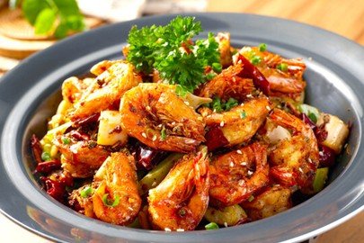 Camarão com Picante na Panela